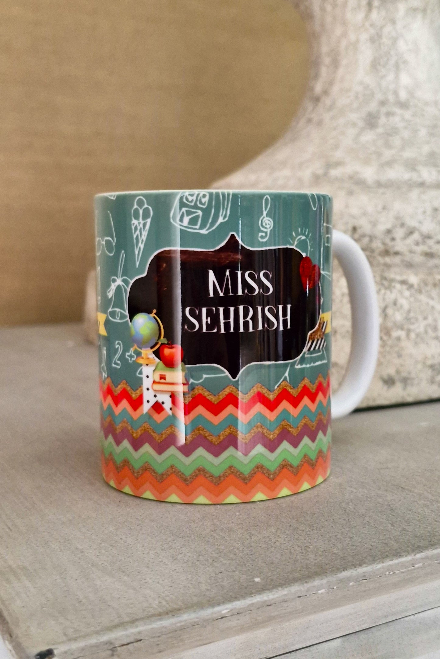 Faux Chalkboard Teacher Mug