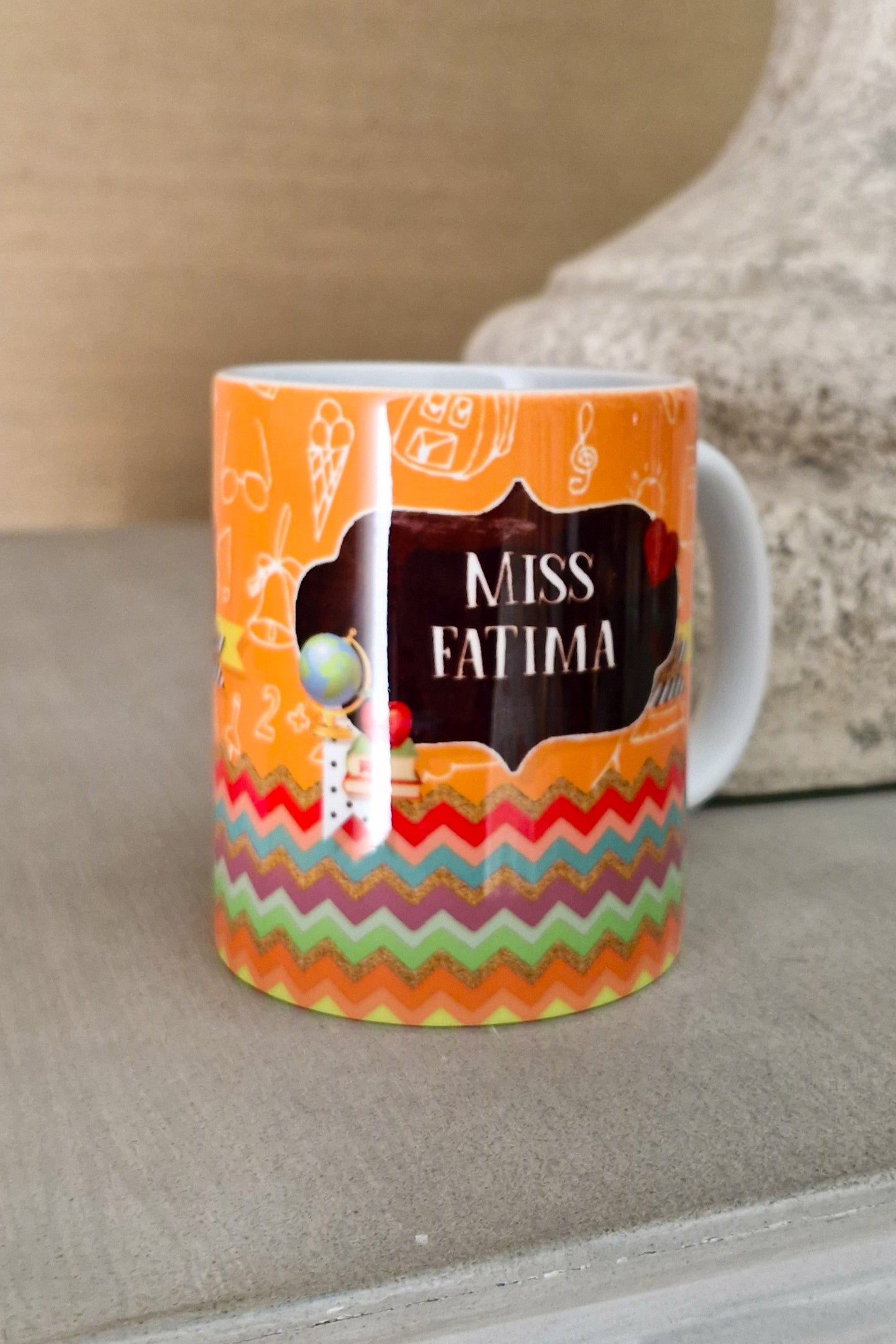 Faux Chalkboard Teacher Mug