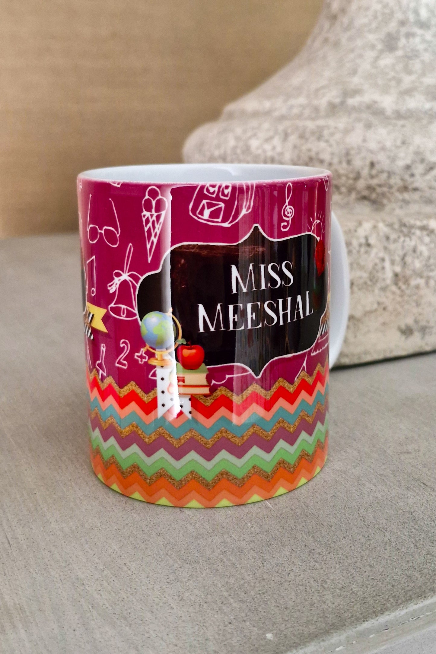 Faux Chalkboard Teacher Mug
