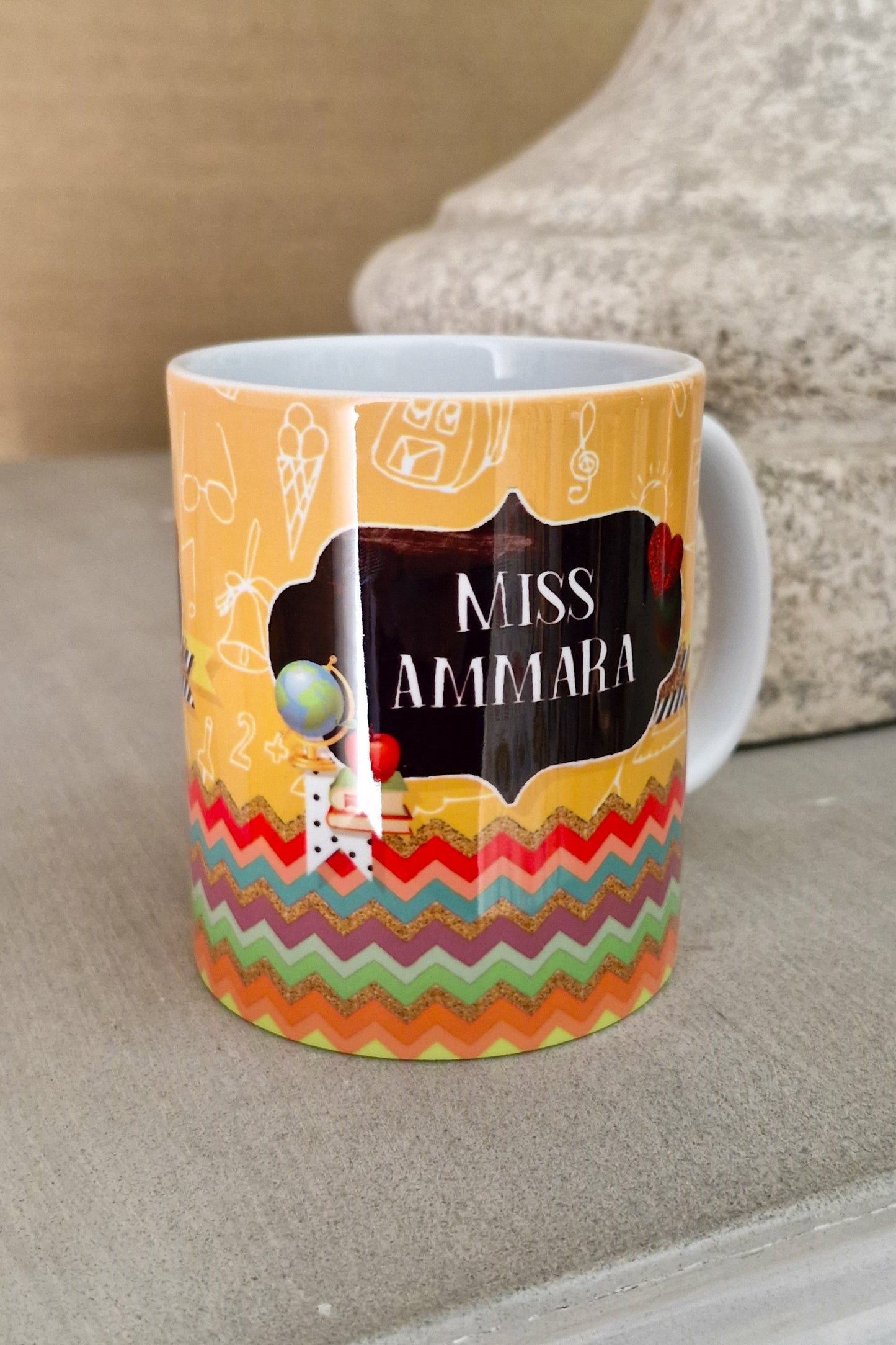 Faux Chalkboard Teacher Mug