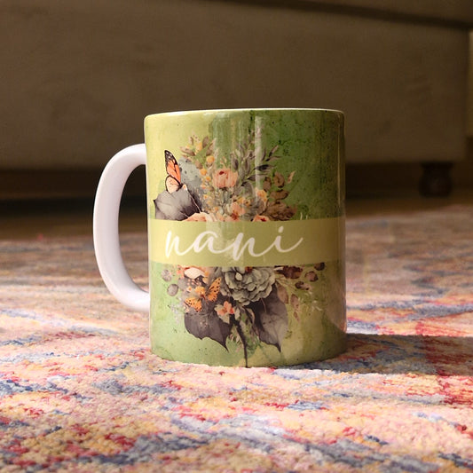 Nani Butterfly Floral Mug