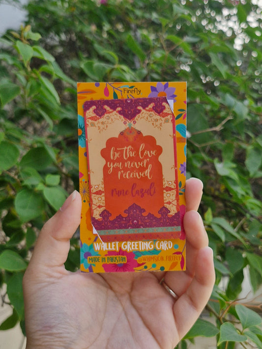 Be the Love - Wallet Greeting Card