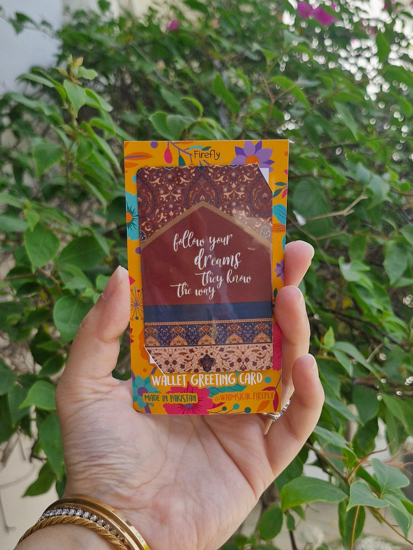 Follow your Dreams - Wallet Greeting Card