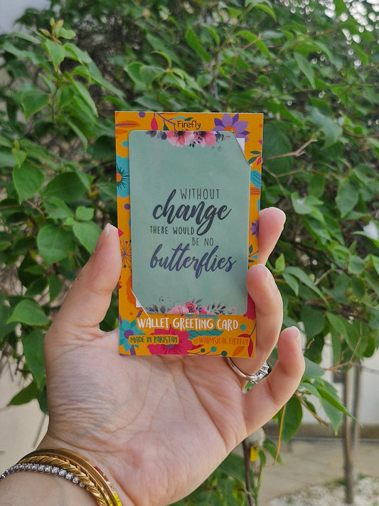 Without Change  - Wallet Greeting Card