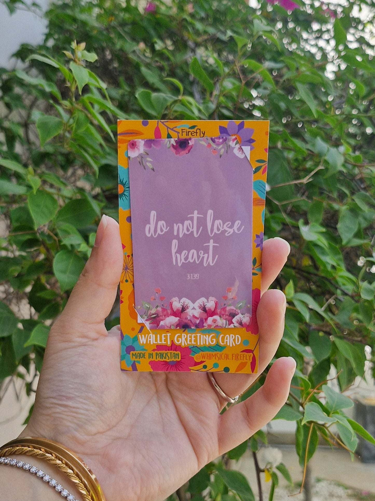 Do not lose heart - Wallet Greeting Card