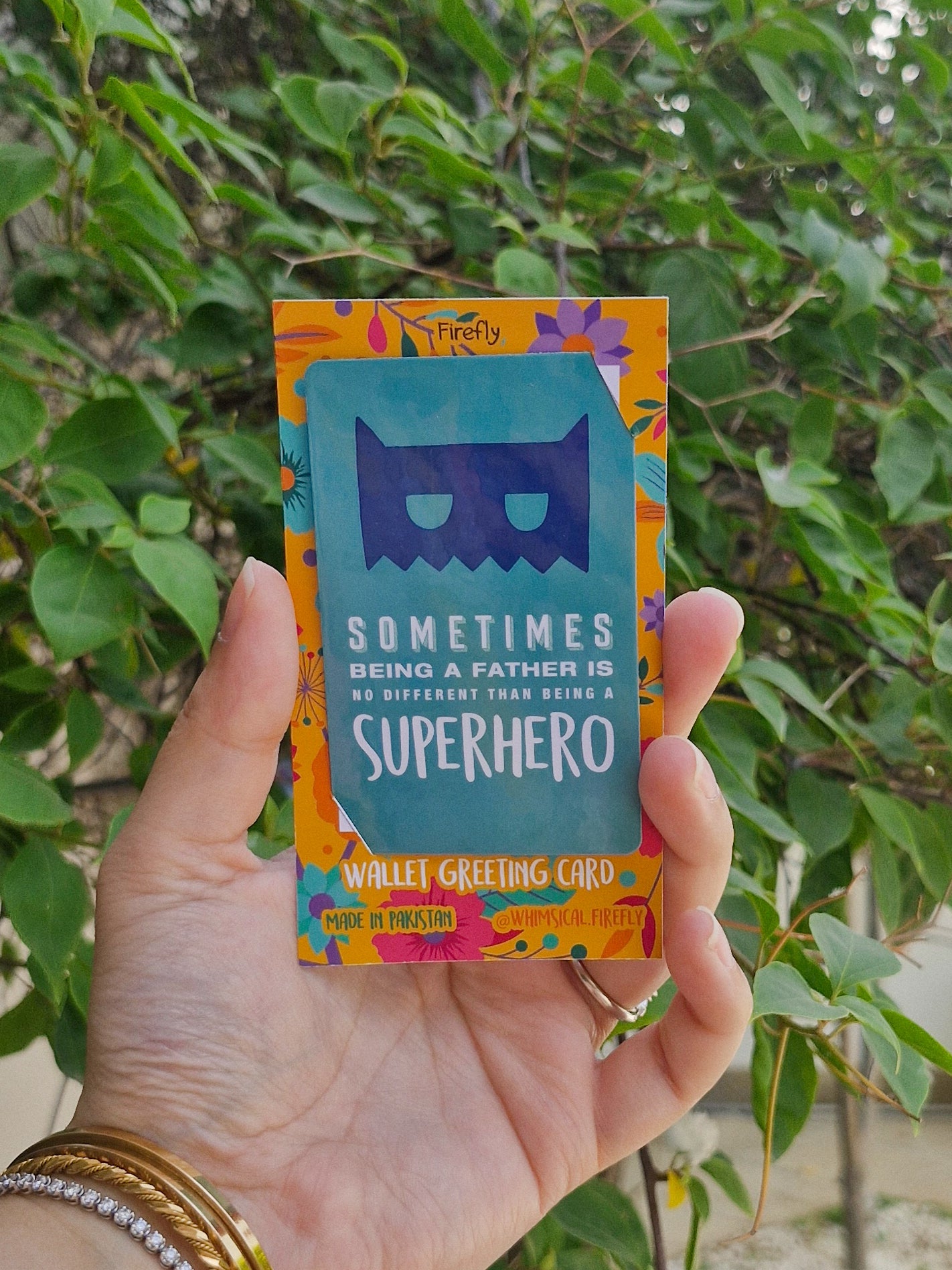 Sometimes Being a Father - Wallet Greeting Card