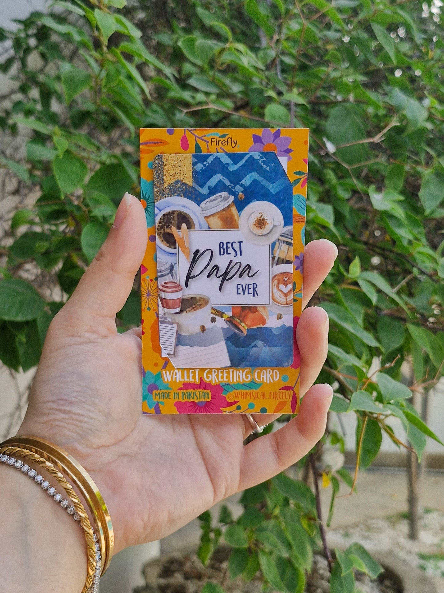 Best Papa Ever - Wallet Greeting Card