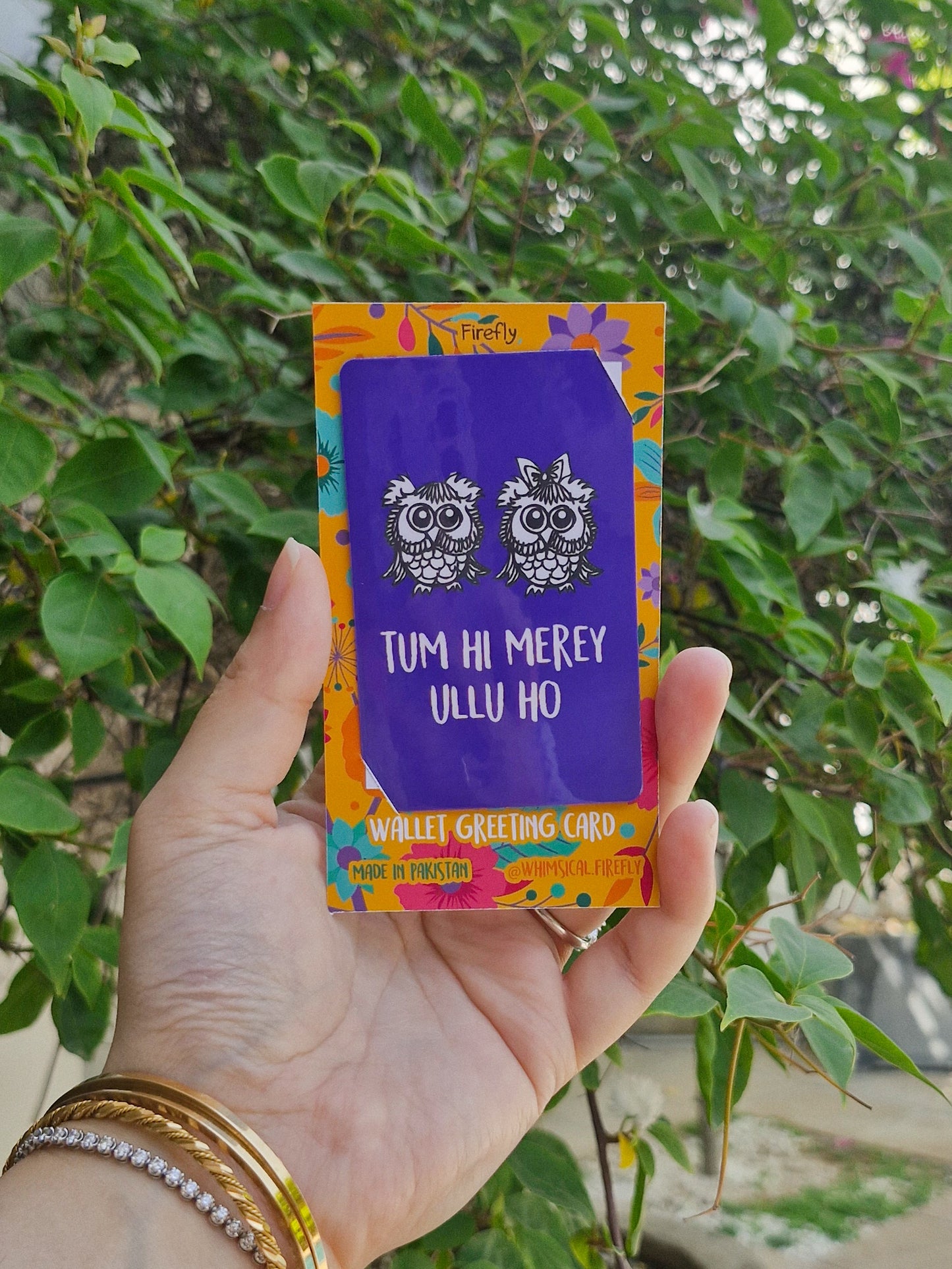 Tum hi Merey Ullo Ho - Wallet Greeting Card