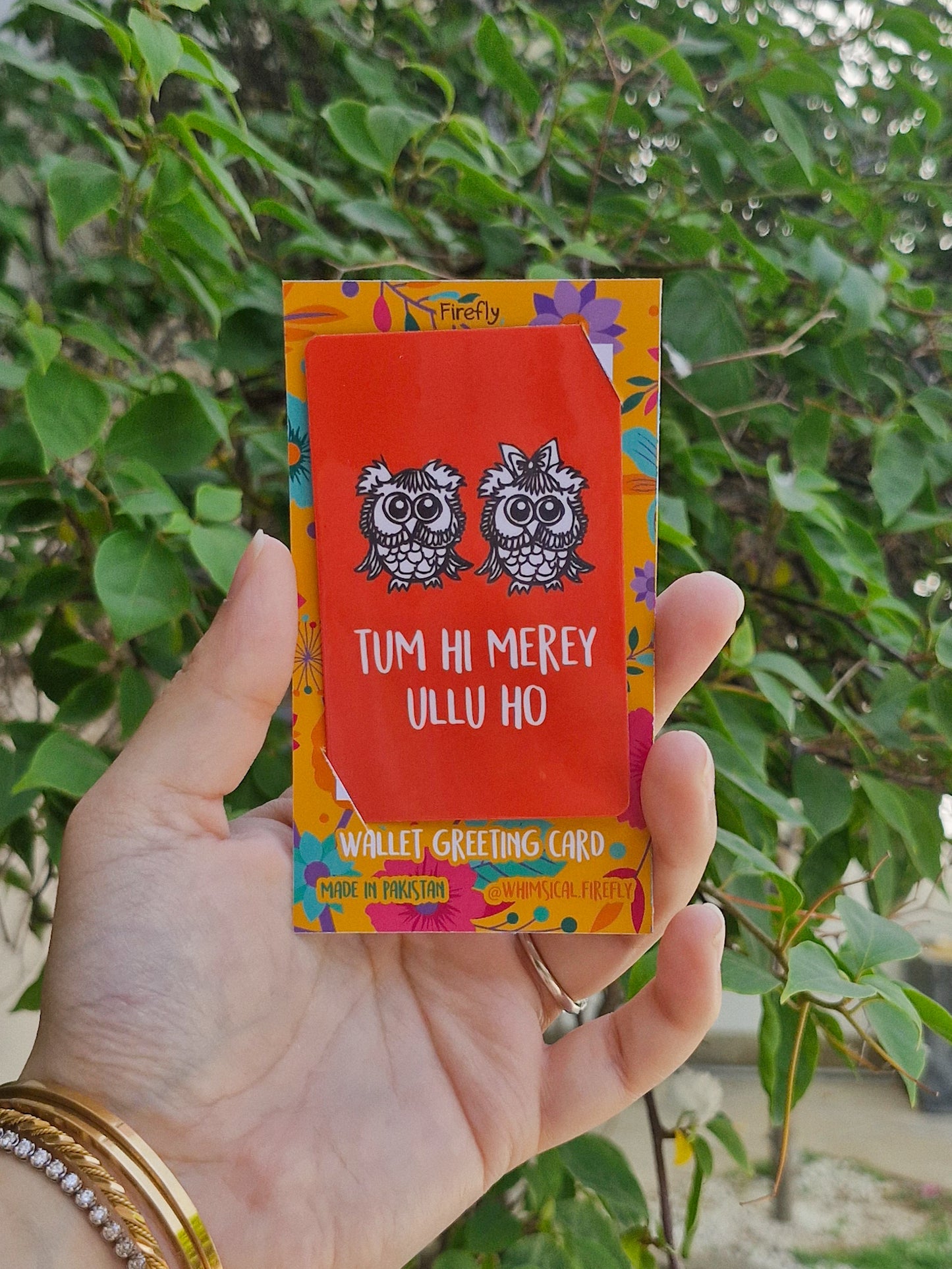 Tum hi Merey Ullo Ho - Wallet Greeting Card