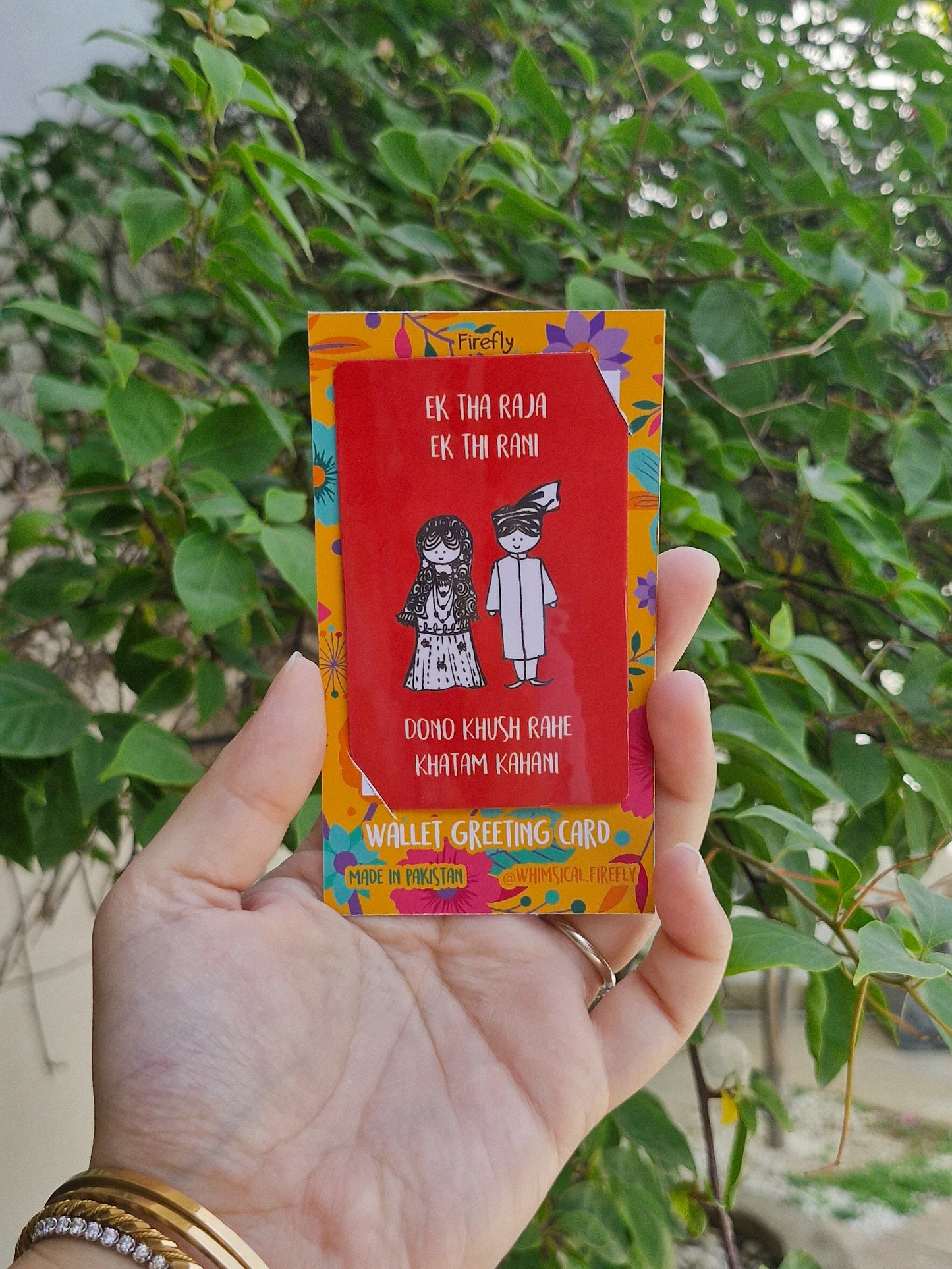 Ek the Raja Ek Thi Rani - Wallet Greeting Card