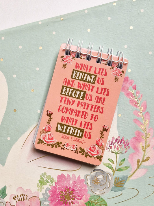 What lies Behind Us Notepad