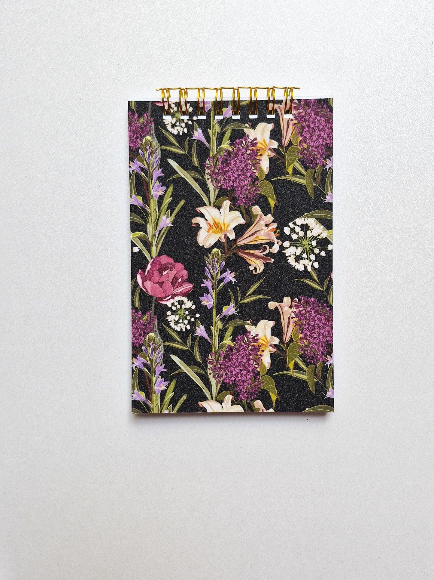 Black Lavender Premium Lined Notepad