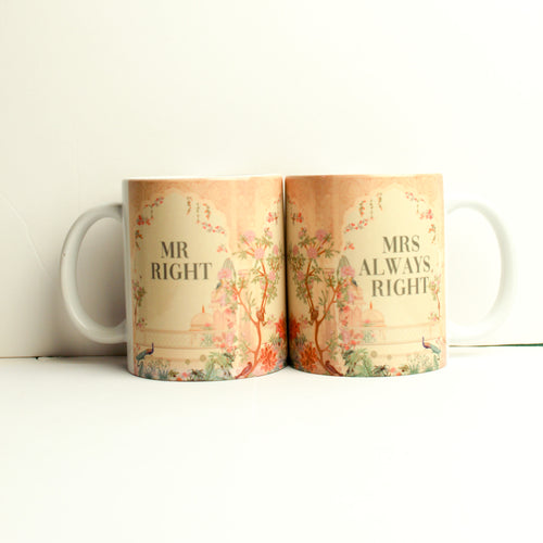 Mughal Mr Right and Mrs Always Right Mug