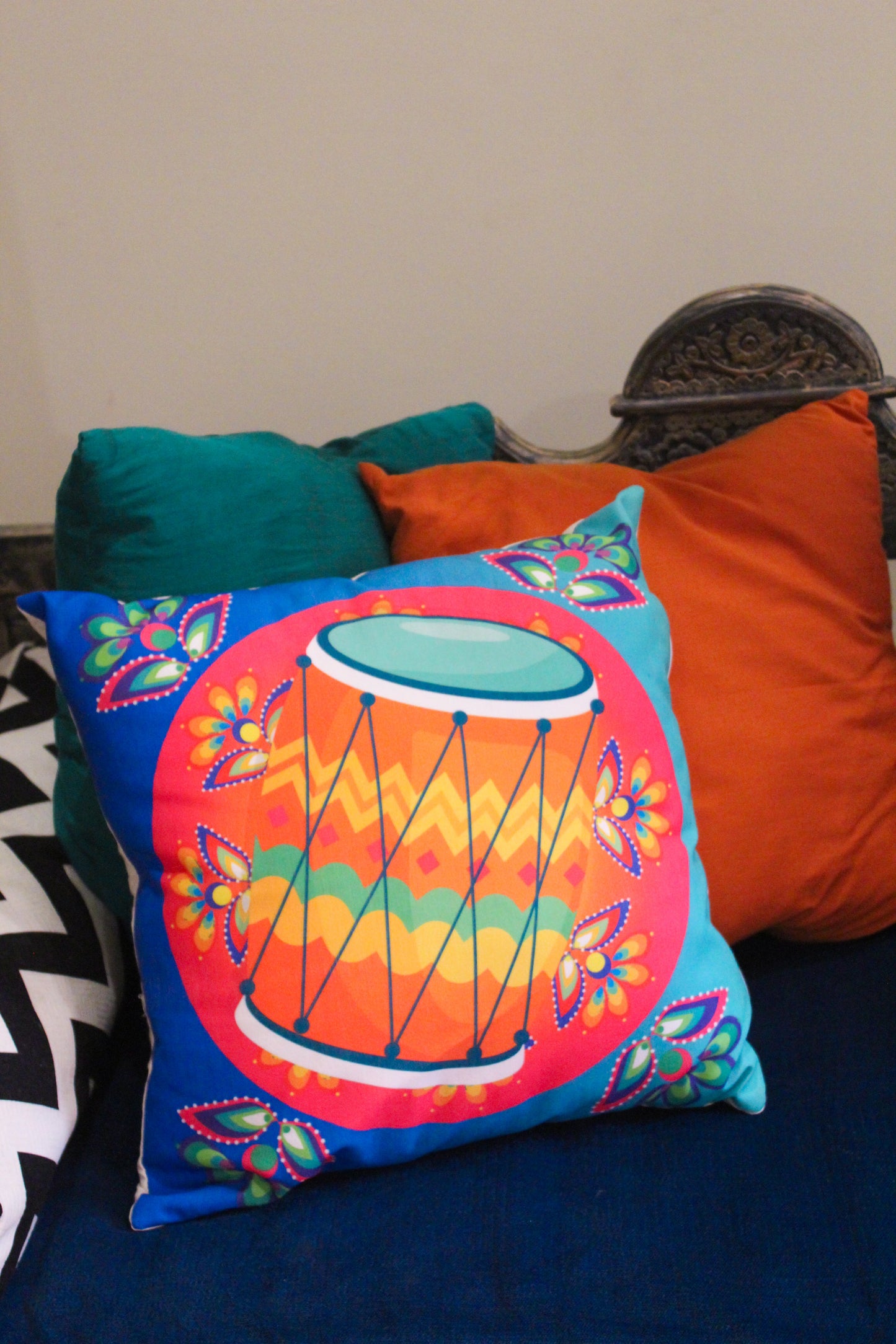 Dhinchak - Desi Dholki Cushion Covers