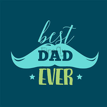 Best Dad Ever (Mustache) Magnet