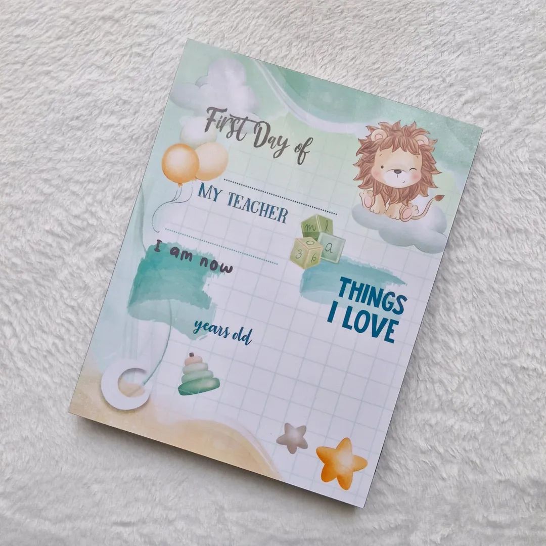First Day of School Dry Erase Board