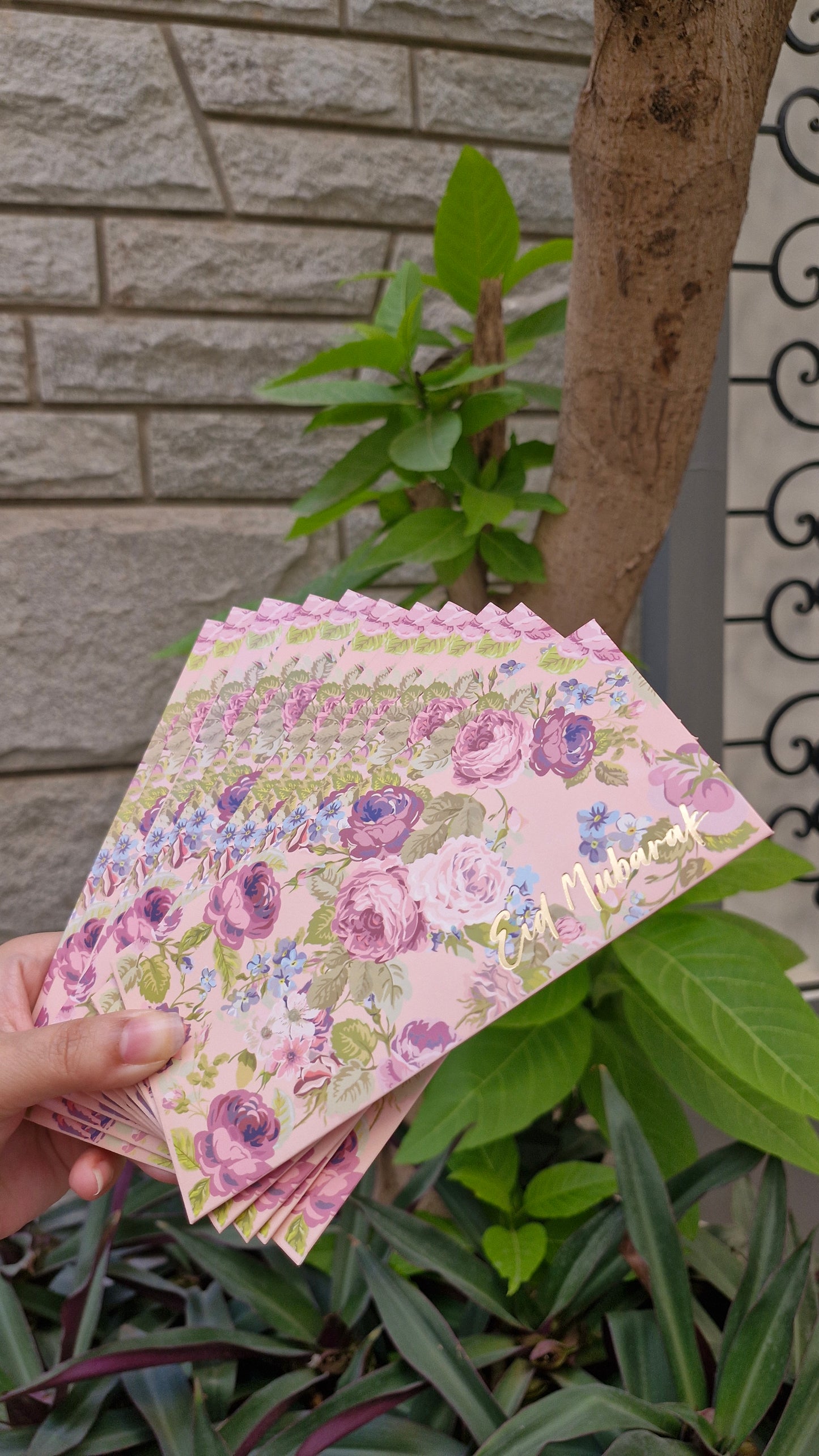 Victorian Blooms Eid Mubarak Envelope