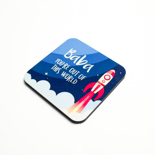 Baba, You're Out of this World Coaster