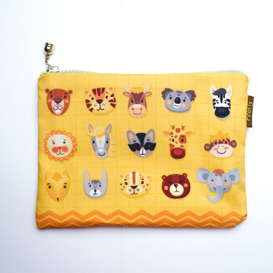 Yellow Animals Zipper