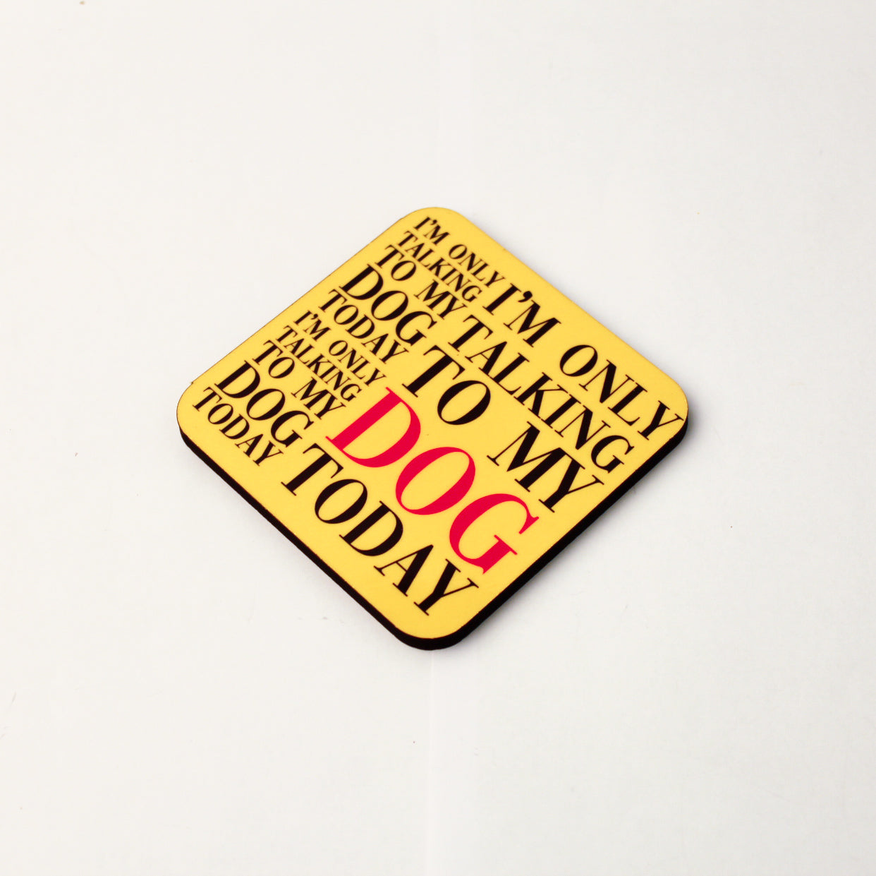 I'm only talking to my dog today Coaster