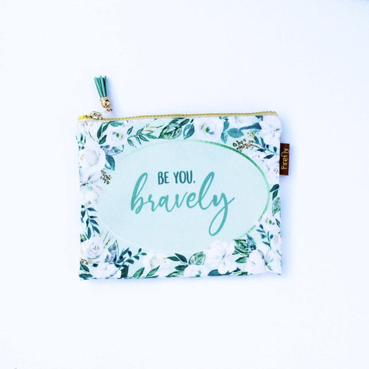 Be You Bravely Zipper - Firefly