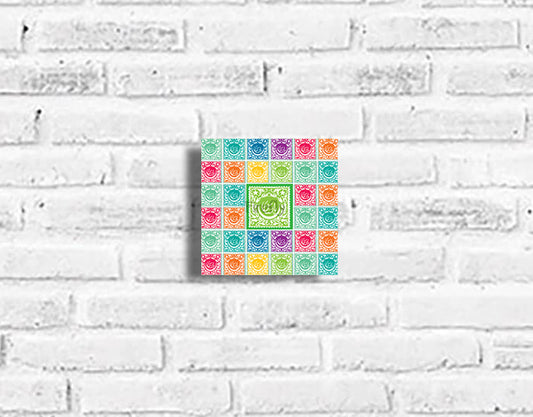 Rainbow Stamps Plaque