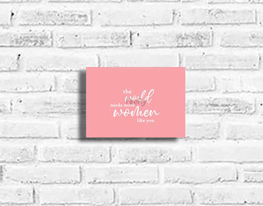 The world needs ... plaque