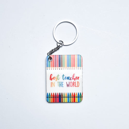 Best Teacher in the World Keychain