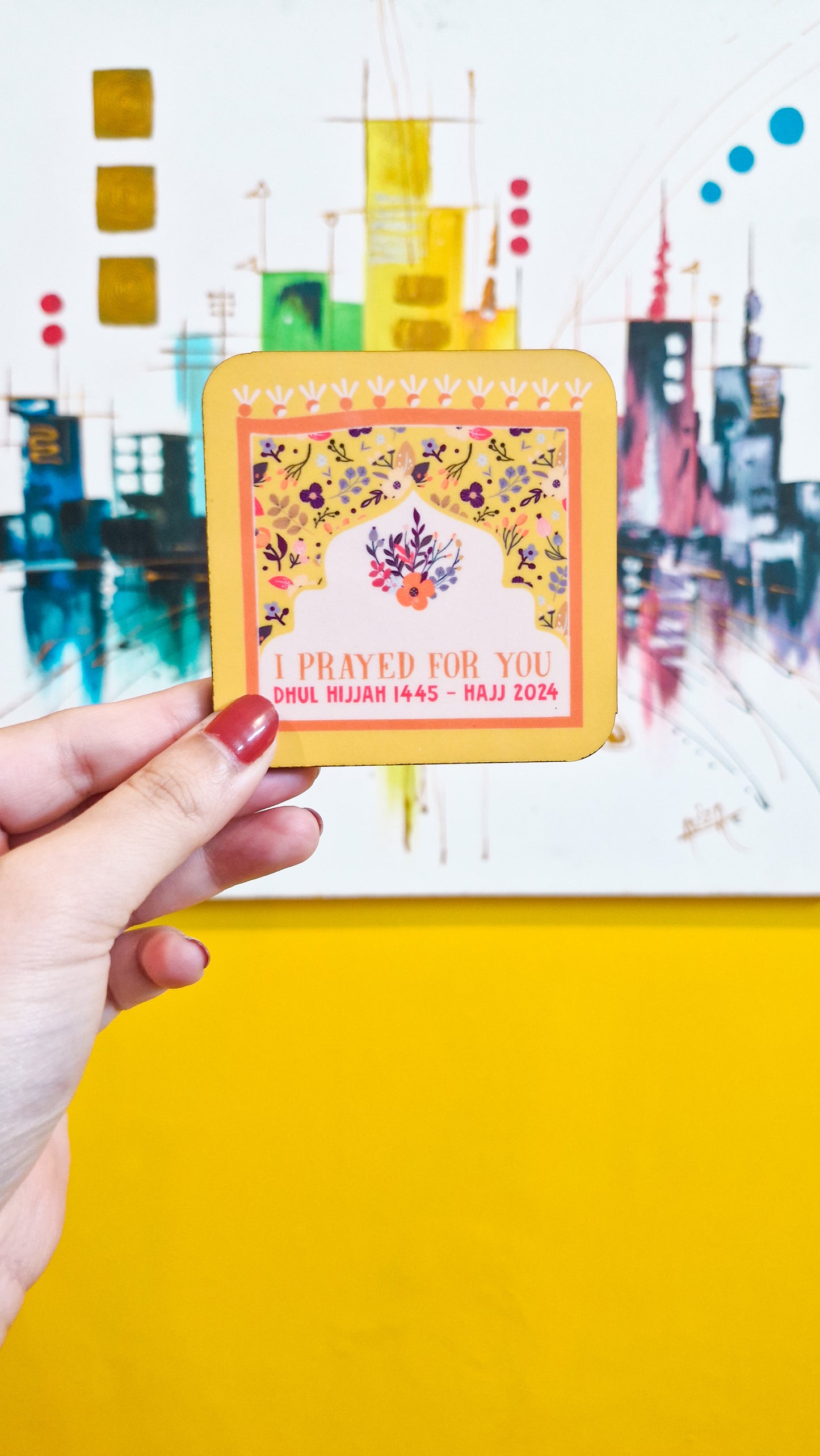 I Prayed for You Hajj Giveaway Coasters (5 pieces)