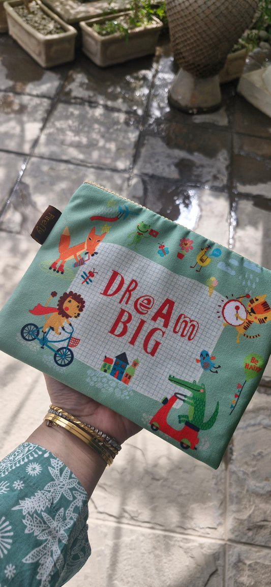 Dream Big (Quirky Animals) Zipper