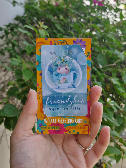 Our Friendship  - Wallet Sized Greeting Card