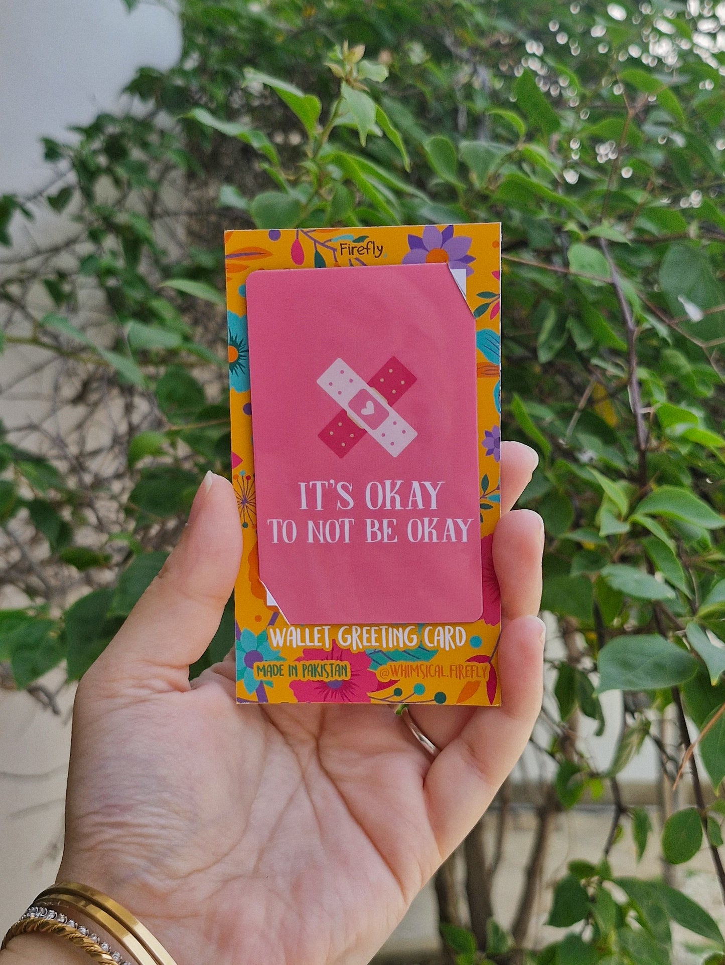 It's Okay  - Wallet Sized Greeting Card