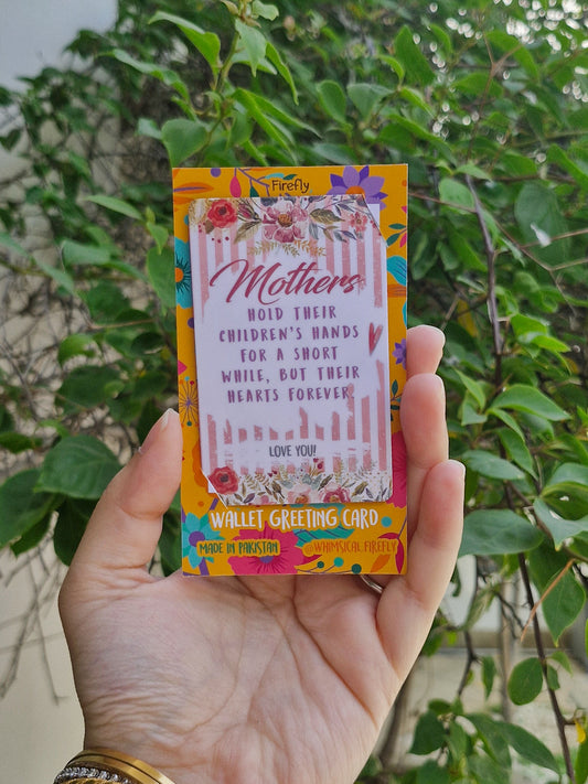 Mother - Love You  - Wallet Sized Greeting Card