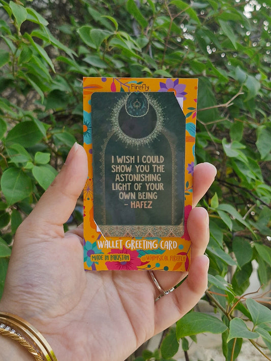 I wish I could Show You - Wallet Sized Greeting Card