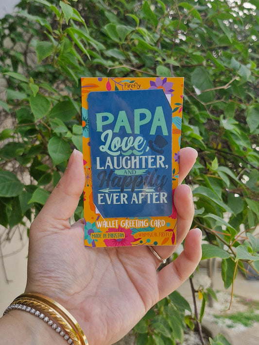Papa  - Wallet Greeting Card