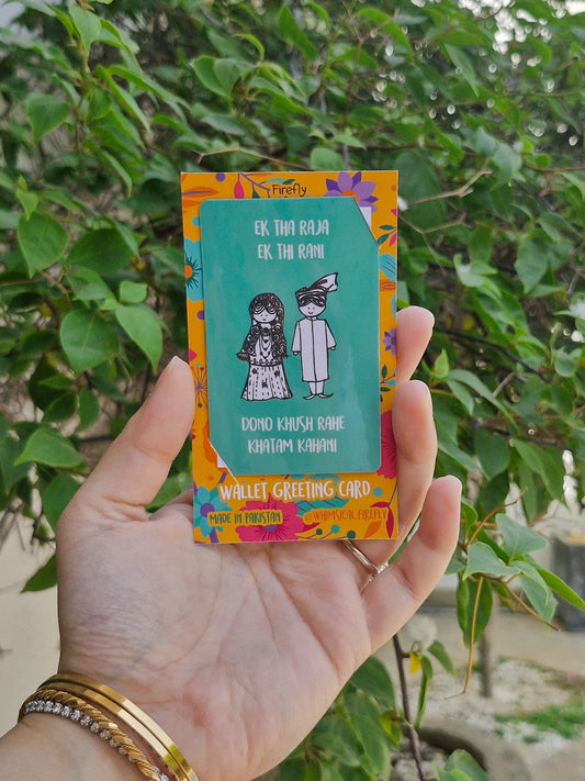 Ek the Raja Ek Thi Rani   - Wallet Greeting Card