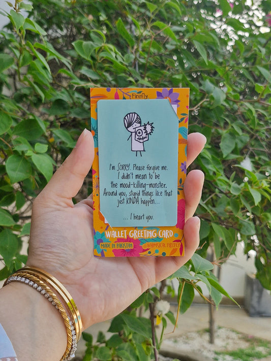 Mood Killing Monster   - Wallet Greeting Card