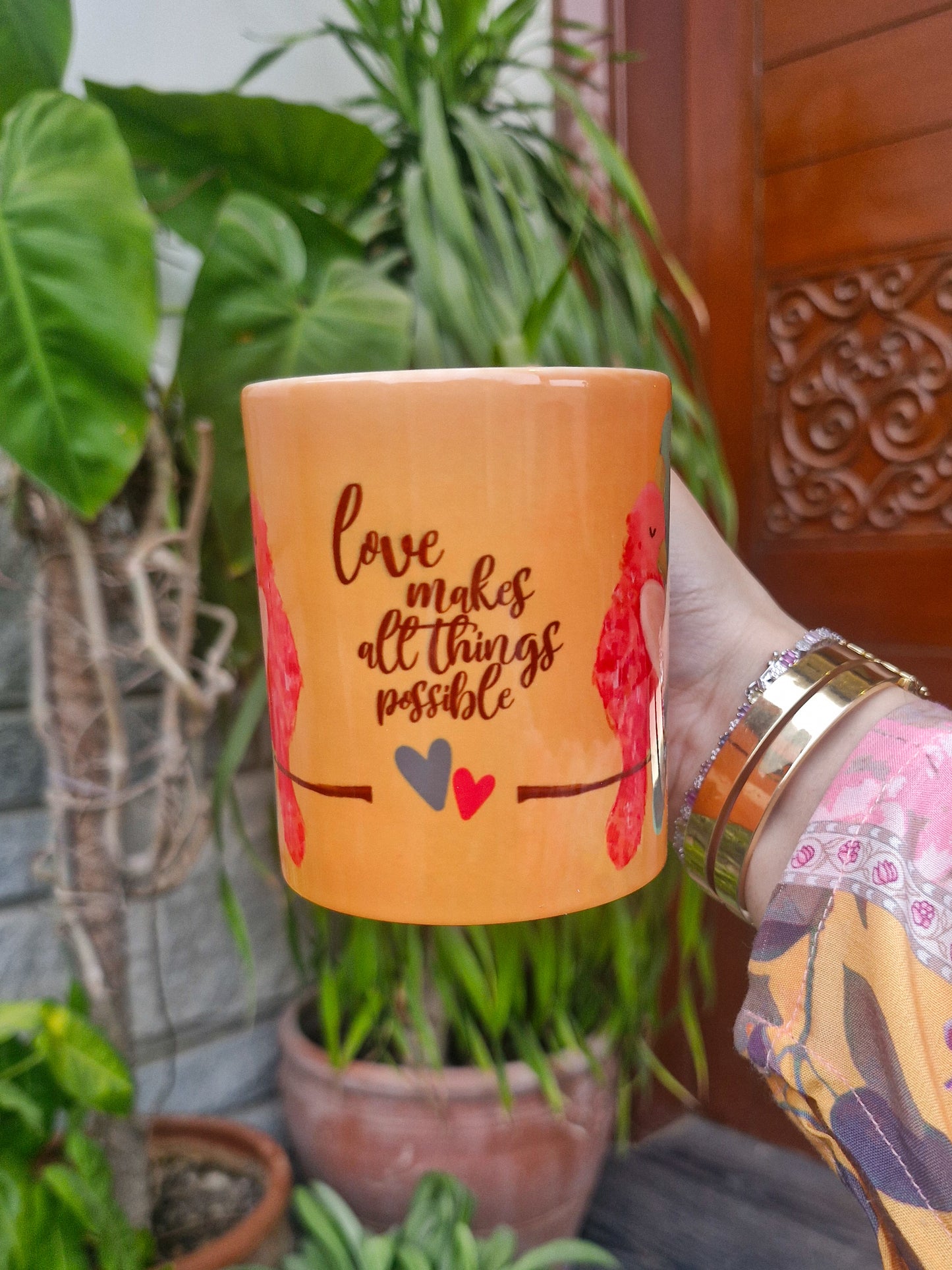 Love Makes all Things Possible Mug