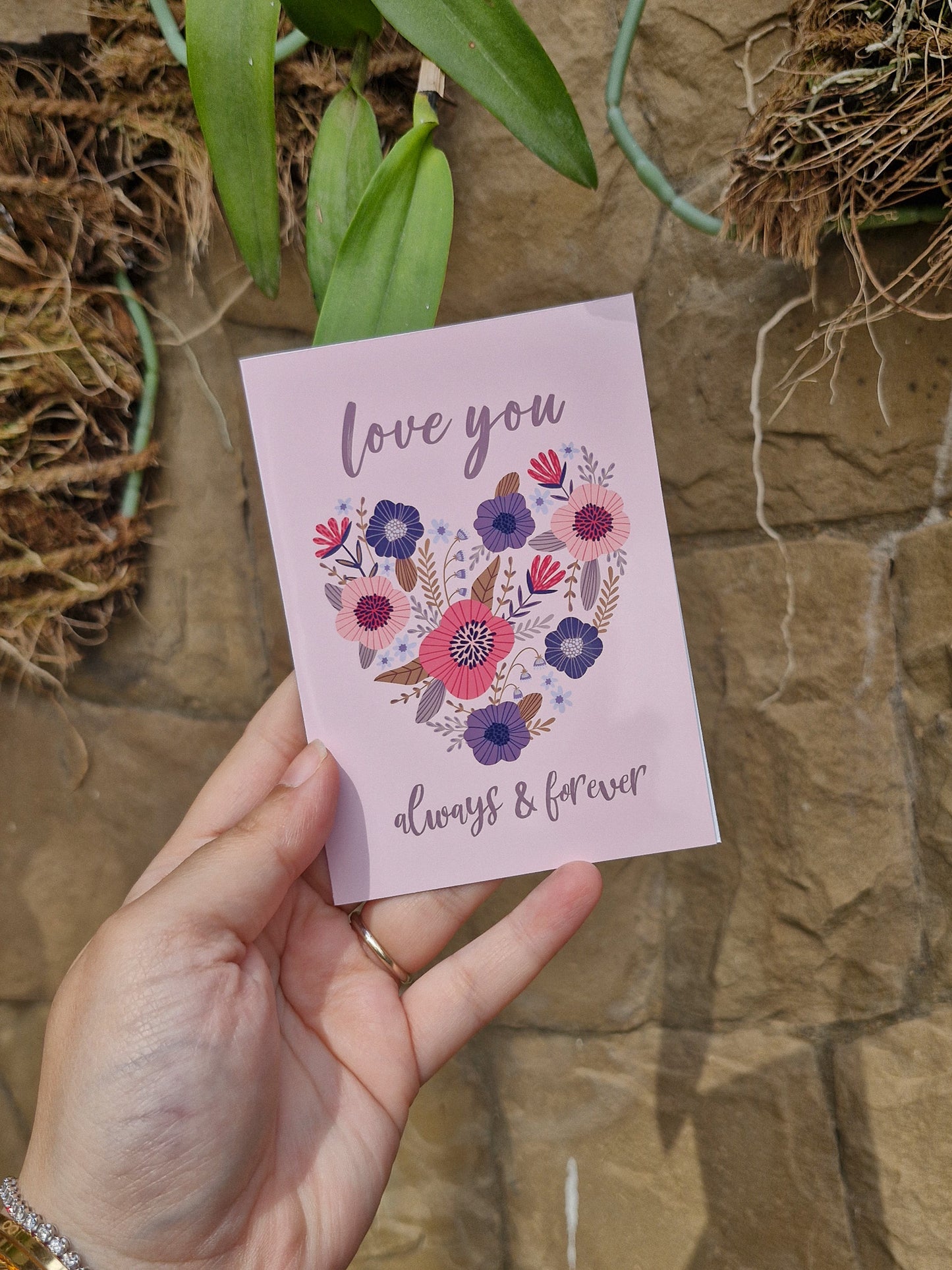 Love You, Always and Forever  - Greeting Card