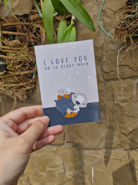 Love You Oh So Beary Much  - Greeting Card