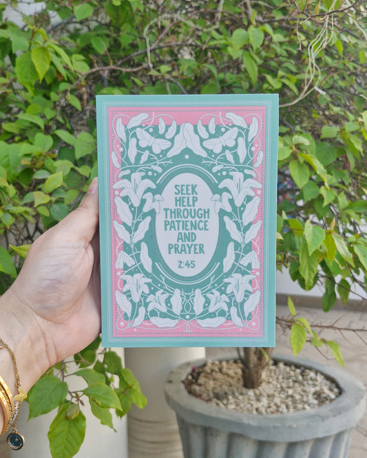 Art Deco - Patience and Prayer Plaque