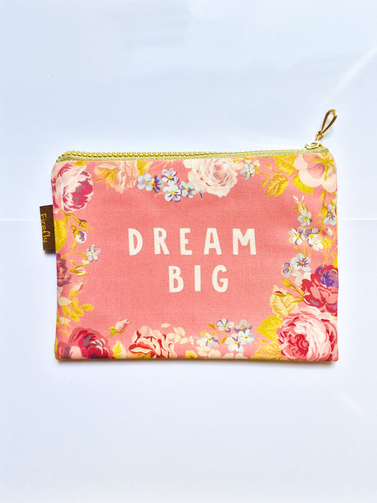 Dream Big Floral Zipper
