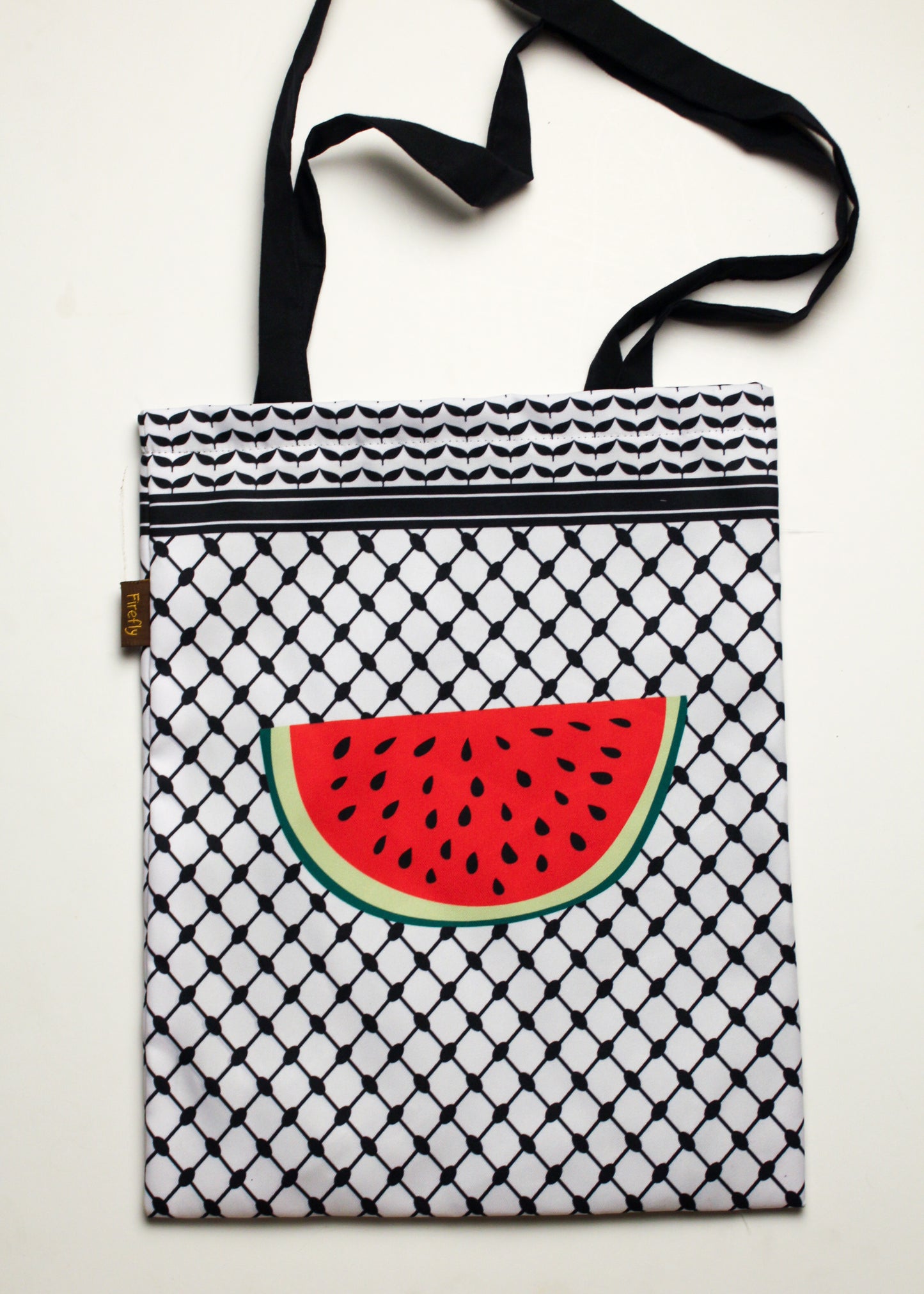 Keffiyeh Watermelon Tote