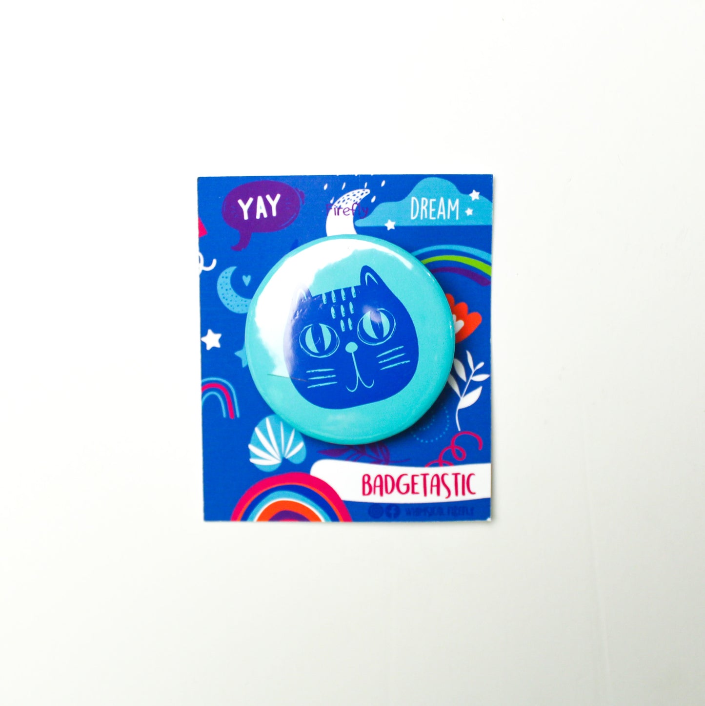 Trippy Cat Badge