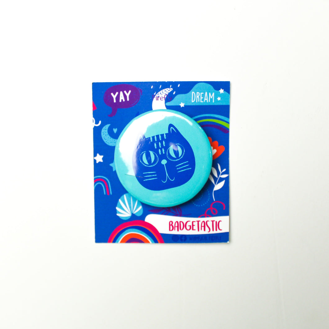 Trippy Cat Badge