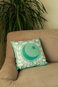Chaand Taara Pistachio Stamp Cushion Cover
