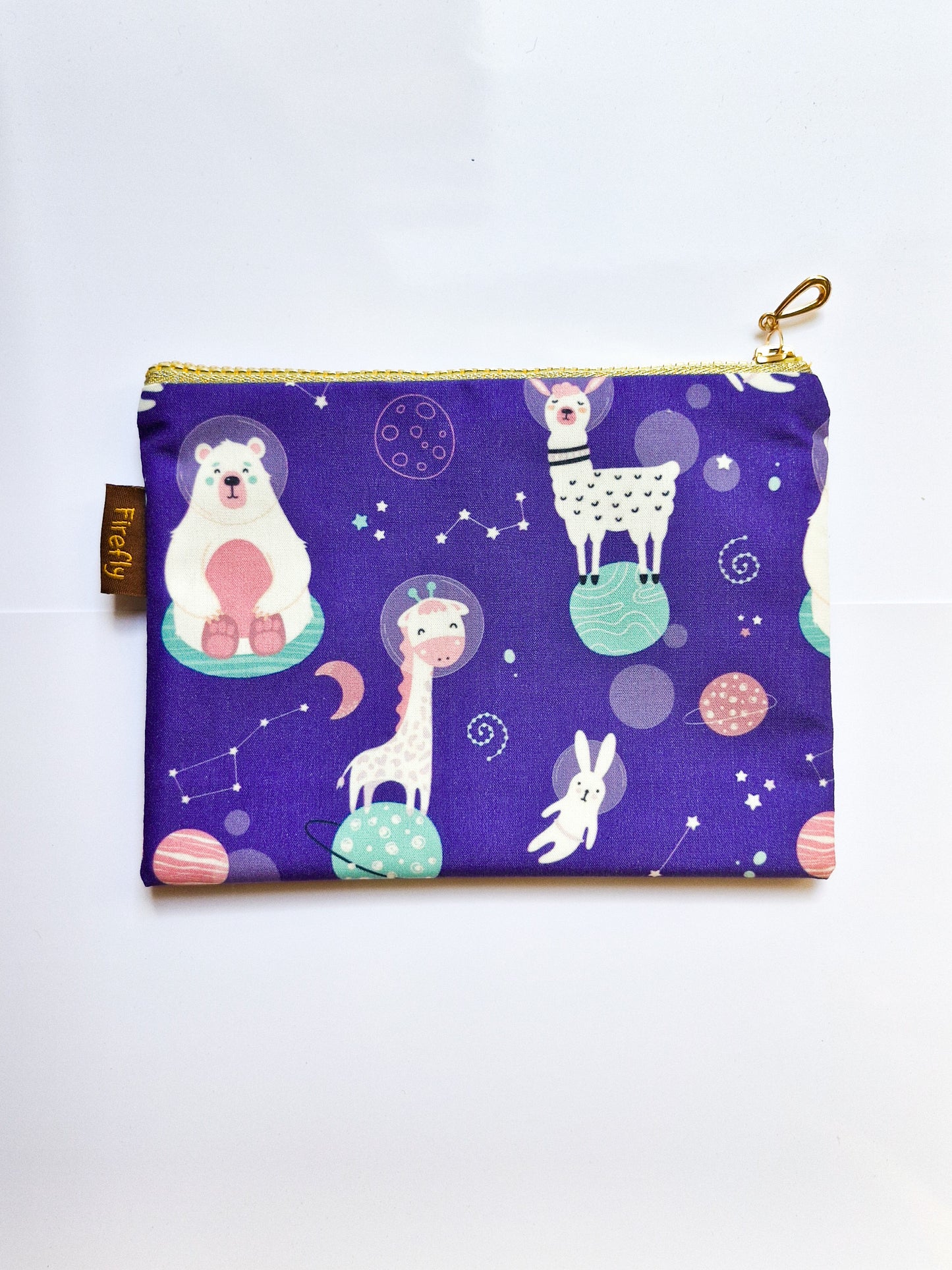 Critters in Space Zipper