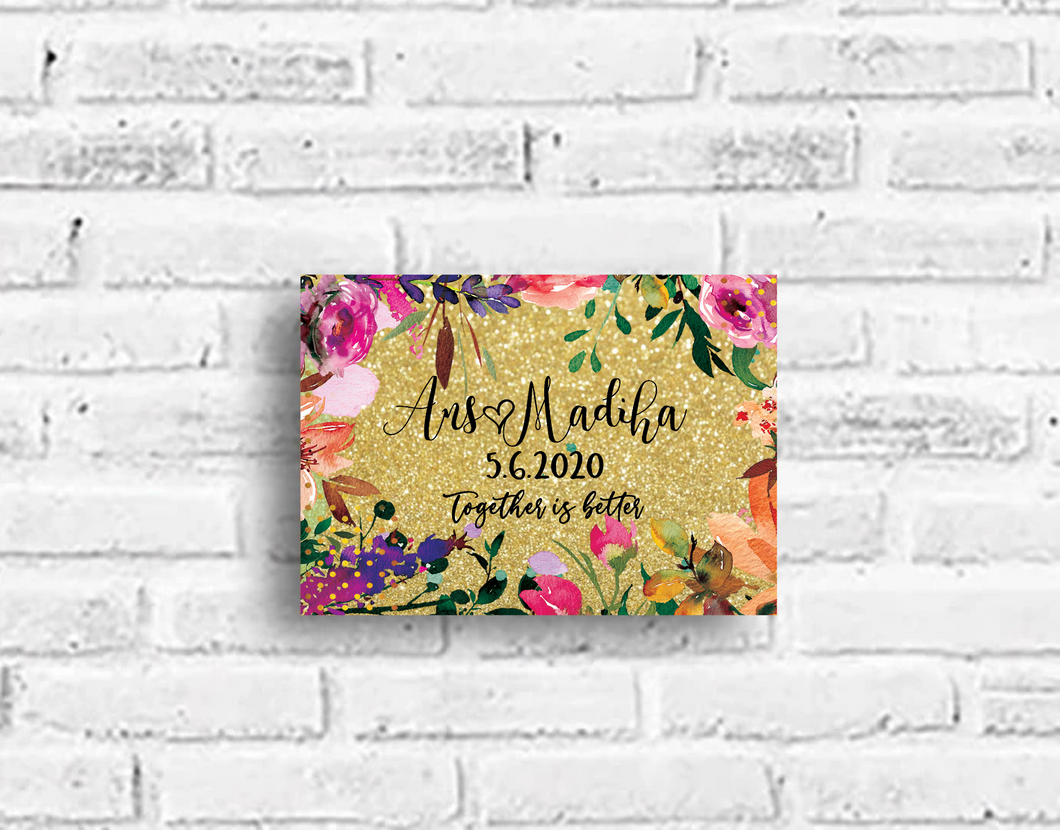 Faux Gold Dazzle Anniversary Frame - Firefly