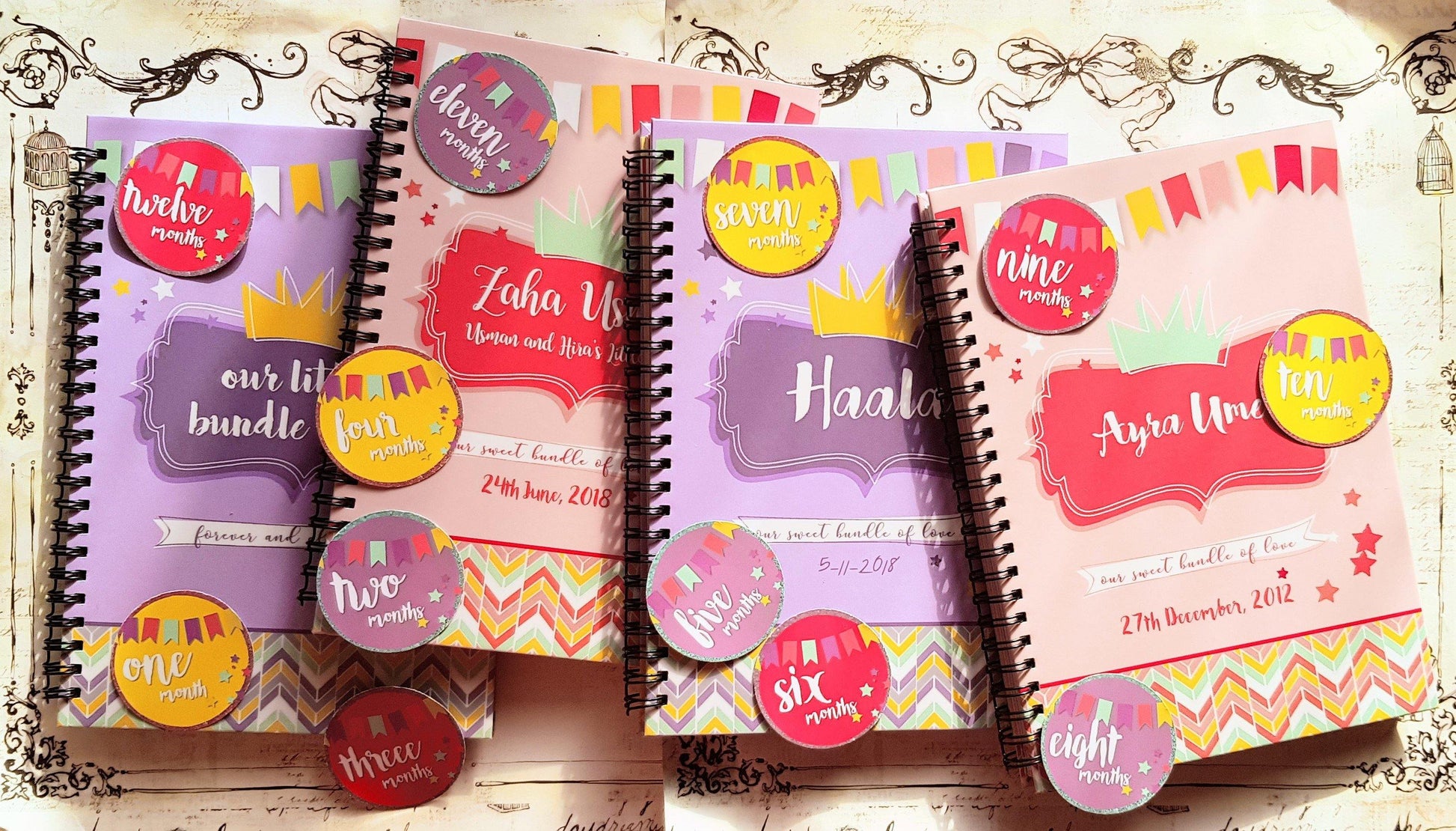 Baby Monthly Milestone Stickers - Firefly
