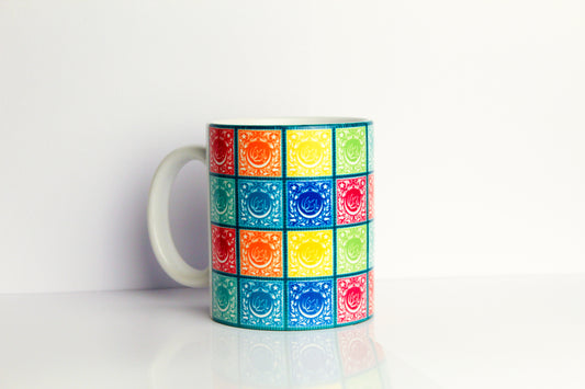Rainbow Stamps Mug